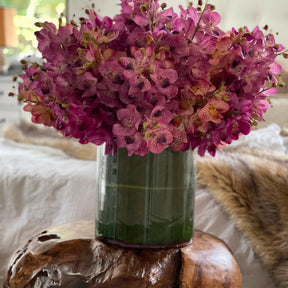 Mixed Mokara Orchids in Large Rotating Cylinder