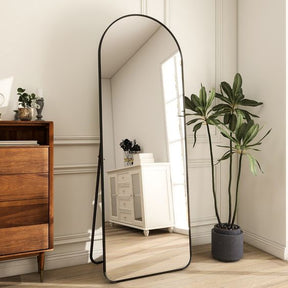 Large Pinterest Mirror with Support and Golden Frame