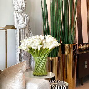 Calla Lilies in Glass Cylinder