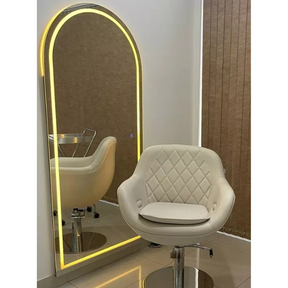 Oval LED Mirror Straight Base 180x90 Touch Screen