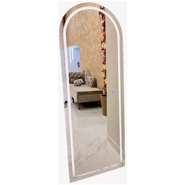 Oval LED Mirror Straight Base 180x90 Touch Screen