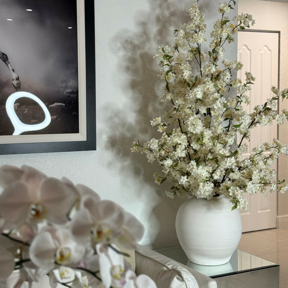 Konos Vase with Cherry Blossom