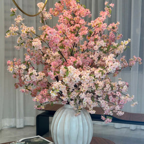 Astoria Vase with Pink Cherry Blossom