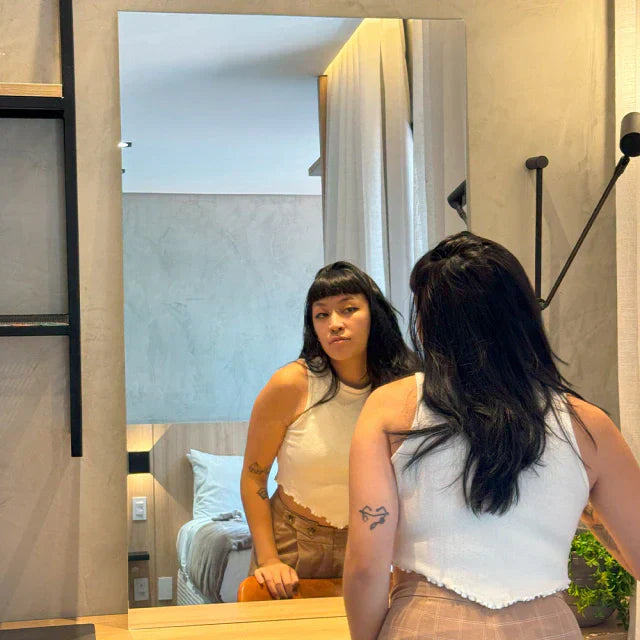 Slim Rectangular Mirror 50x110cm