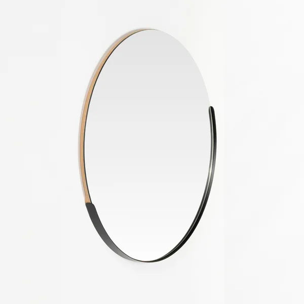 Round Mirror Giro 80 cm Black