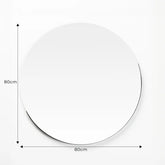 Round Mirror Giro 80 cm Black