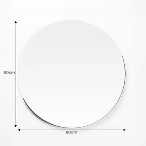 Round Mirror Giro 80 cm Black