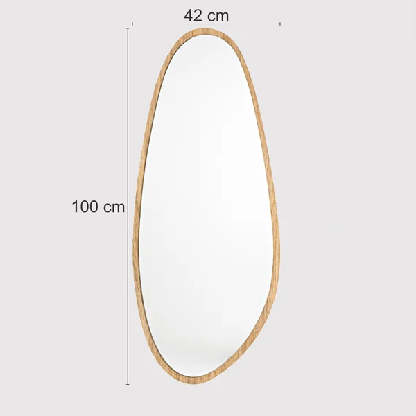 Organic Mirror Eros 42 cm x 100 cm Tauari