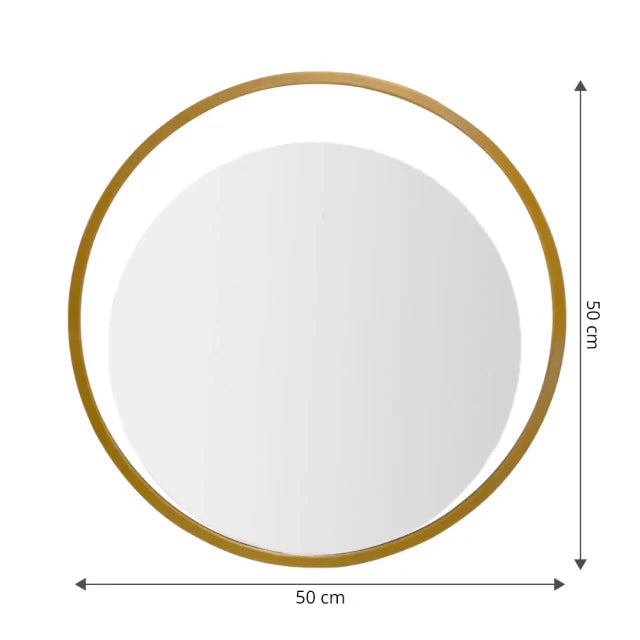 Glam Round Mirror 50x50cm