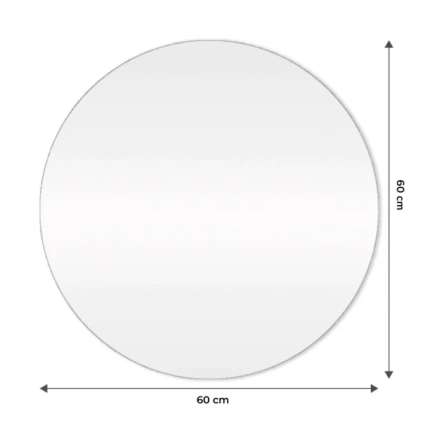 Slim Round Mirror with LED 60x60